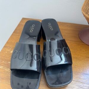 Gucci Women's Black Slide Sandals